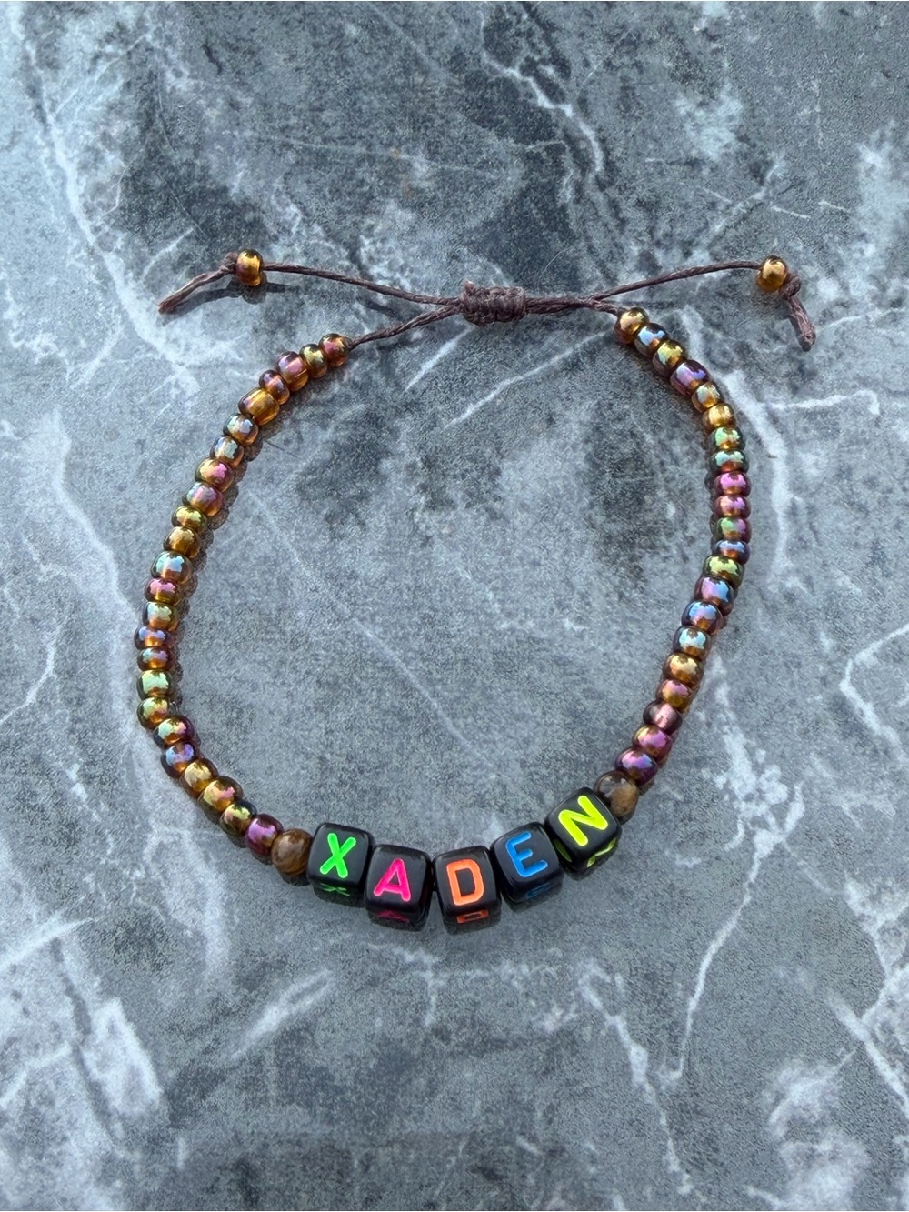 Xaden Fourth Wing inspired Beaded Bracelet - Adjustable